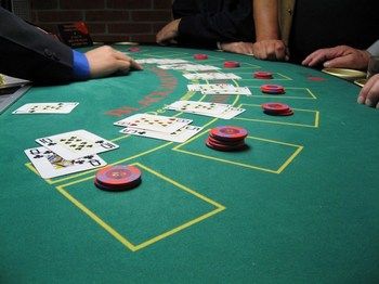 Blackjack table